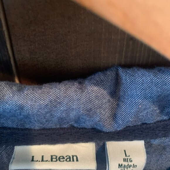 LL Bean Rugby Soft Cotton Pullover *Vintage Women's Large - Picture 4 of 9
